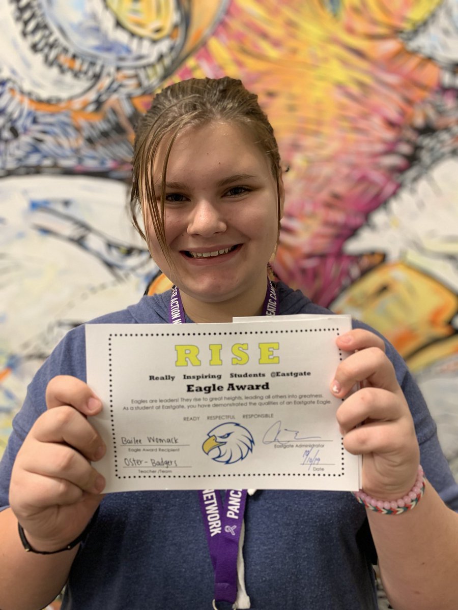 Eastgate6NKC's tweet photo. Thursday is the new Friday for this week’s Eagles Rise award winners. #EaglesRise https://t.co/mVENeUEtS4