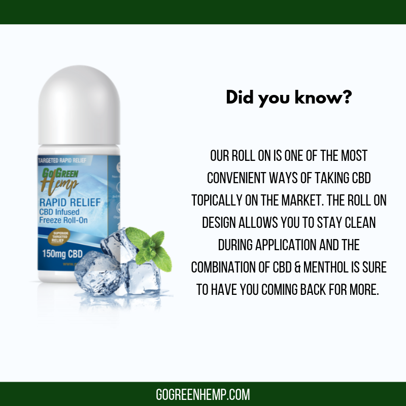 gogreenhemp's tweet photo. Our CBD Freeze Roll On is sure to have you coming back for more! Check out our new product today: https://t.co/nTgjT25dIg https://t.co/uF0TDXIbBk