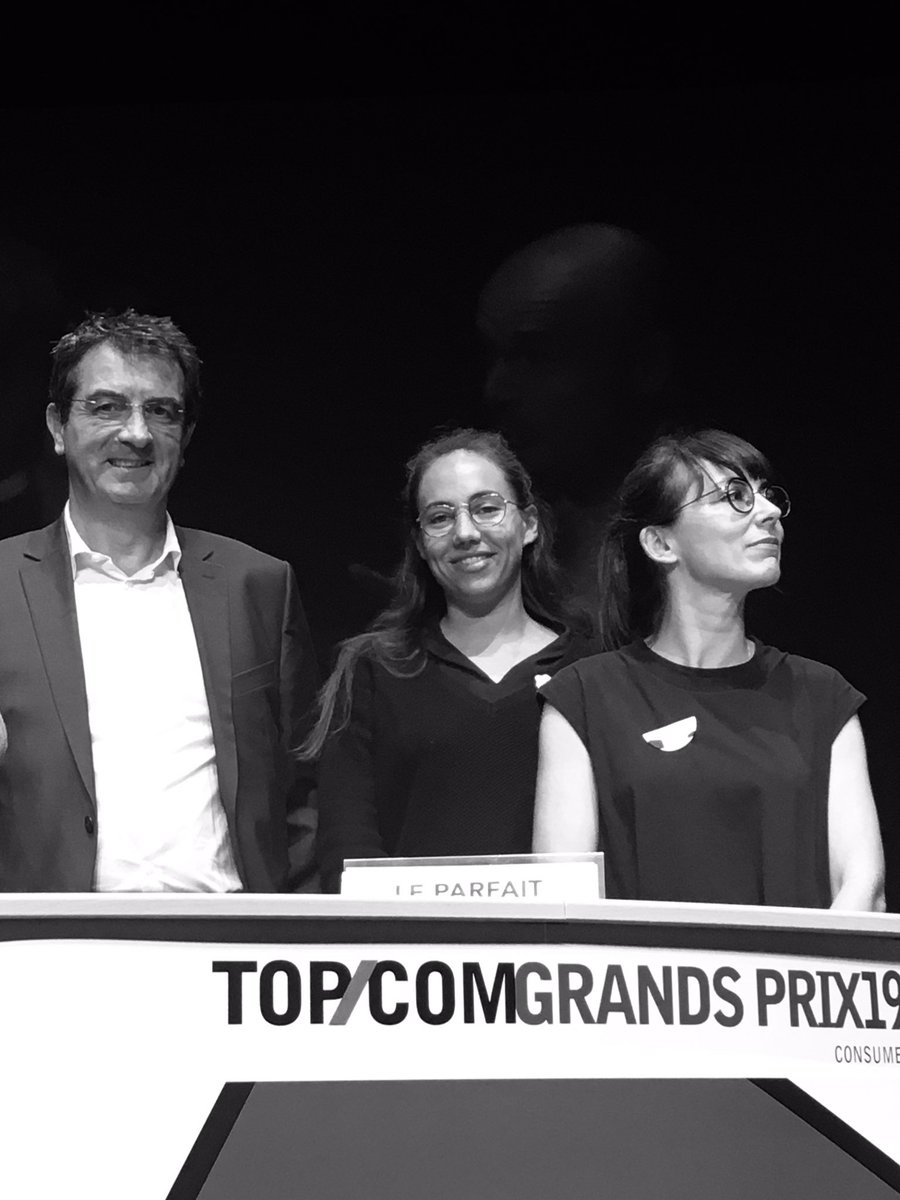 DentsuCRTVfr's tweet photo. GOLD AGAIN 🤩 Cette fois pour récompenser la campagne Le Parfait, cat. online section Campagne de Publicité. #topcom19 @dentsuaegisFR @gyro https://t.co/qoyM7AgU25