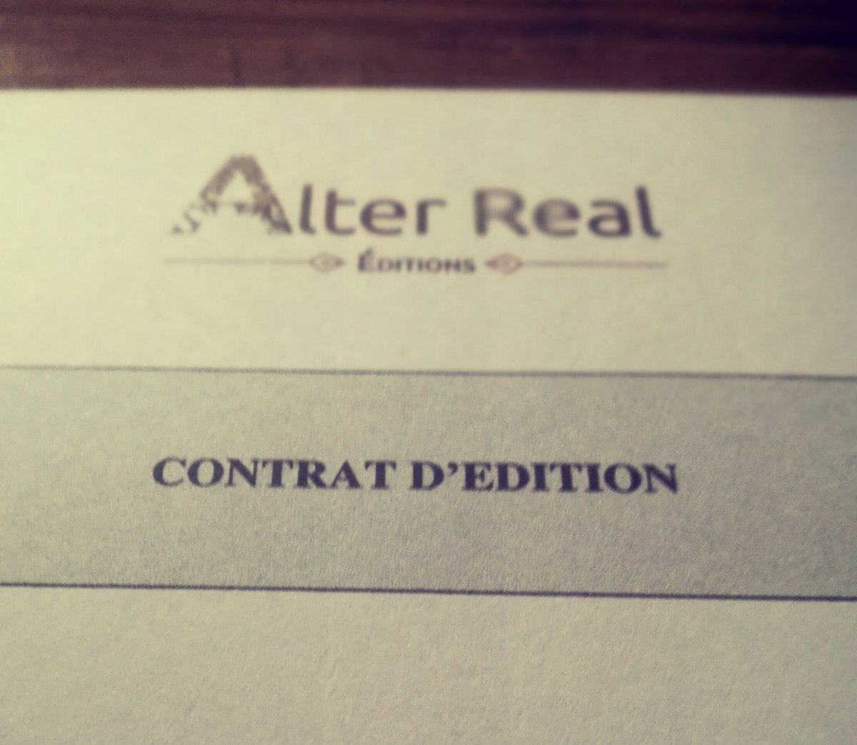 SandraMBaudoin's tweet photo. Le début d'une sacrée aventure... à suivre #alterreal #écriture #roman #suspense https://t.co/lVkJ1INhuN