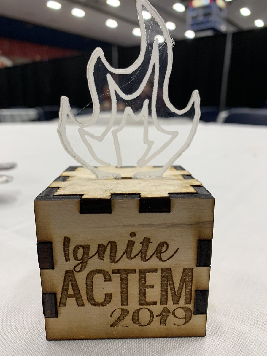 mr_casal's tweet photo. Love the memento @andrewtwallace and @ACTEM gave the #ignitetalk participants... #actem19 #actem2019 https://t.co/cmCZXBhvnA