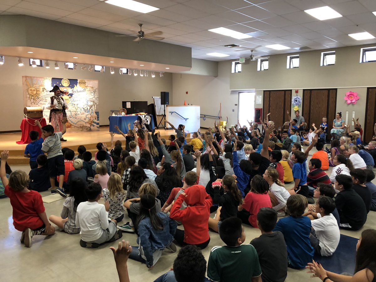Arrr Pirate School Anti-Bullying Assembly! Thank you Captain Billy Bones! <a href="/southoseahawks/">South O Seahawks</a> #destinationoside