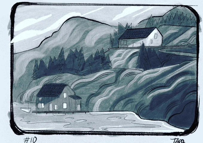 Did a little painted version of my #inktober piece for today! 