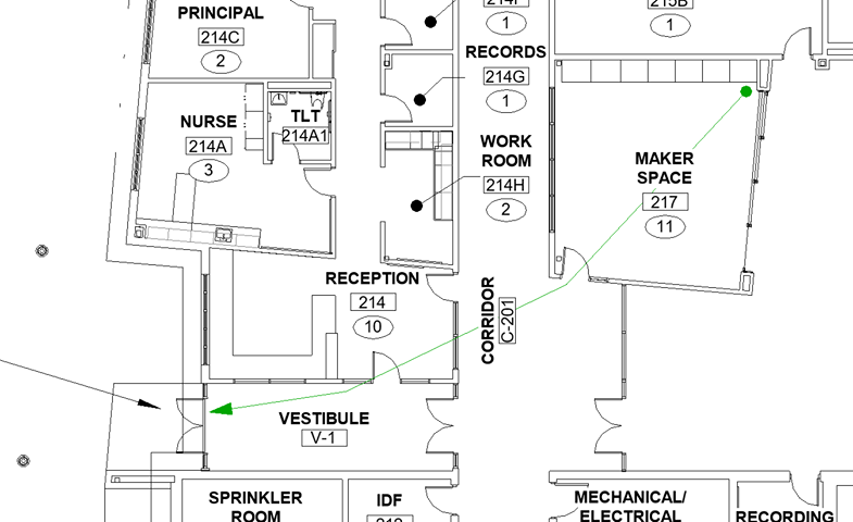 beckers227's tweet image. &quot;@AutodeskRevit Your &quot;path of travel&quot; feature on #Revit2020 works great!!&quot; she said with total sarcasm...