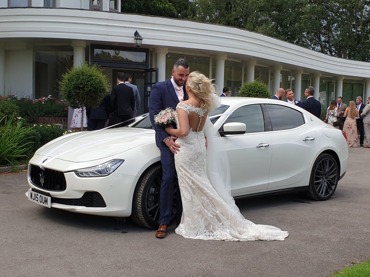 WeddingSupercar's tweet photo. Nothing like a glamorous white Maserati as your wedding day car to complement your glamorous white wedding 😍 #WeddingSupercar #WhiteWedding #WeddingGlamour #MrAndMrs https://t.co/UwWfteGhcn