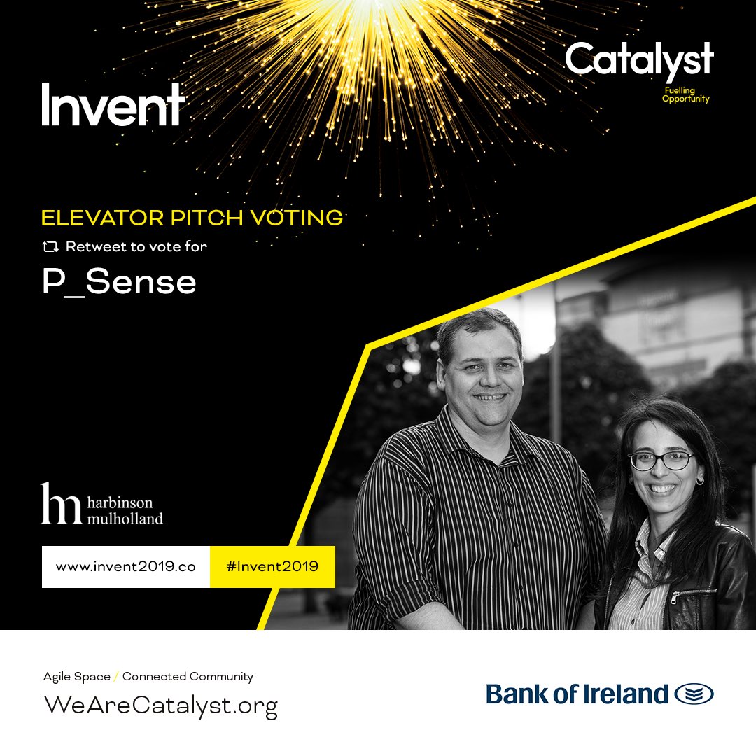 CatalystNI_'s tweet photo. Elevator Pitch #Invent2019 sponsored by @HarbinsonMul - Retweet this tweet to vote for @P_Sense_ https://t.co/3HpCyPIjVV