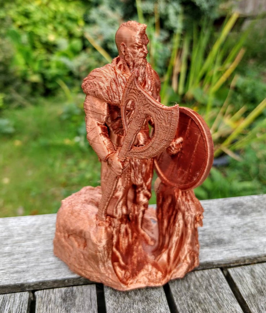 BenTesting3D's tweet photo. 'Viking Barbarian Sculpture' by @Saddex3D on @MyMiniFactory and @Cults3D
Printed on my @Creality3dprint #Ender2 using #Noulei (@adawei2011) #filament, with my @WhamBamSystems build plate!
--
#vikings #3dprinting #3dprinters #3dmodeling #3dmodelling #engineering #engineeringuk https://t.co/JikEprA5sJ
