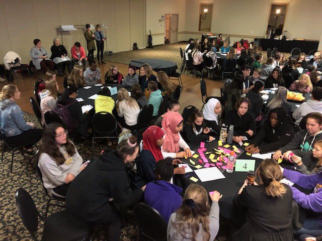 MooseJawEMS's tweet photo. 1/3 Celebrating #IDG2019 in #citymj a day early this year! Thank You to ALL our #strongwomen Mentors for spending today w/ over 125 Grade 8 girls from @PrairieSouth @HolyTrinitySD MJ &amp; Assiniboia schools!  #girlsbelonghere  #stronggirlsstrongworld  #TransitionHouse #TruUnity https://t.co/UXAk48wq3q