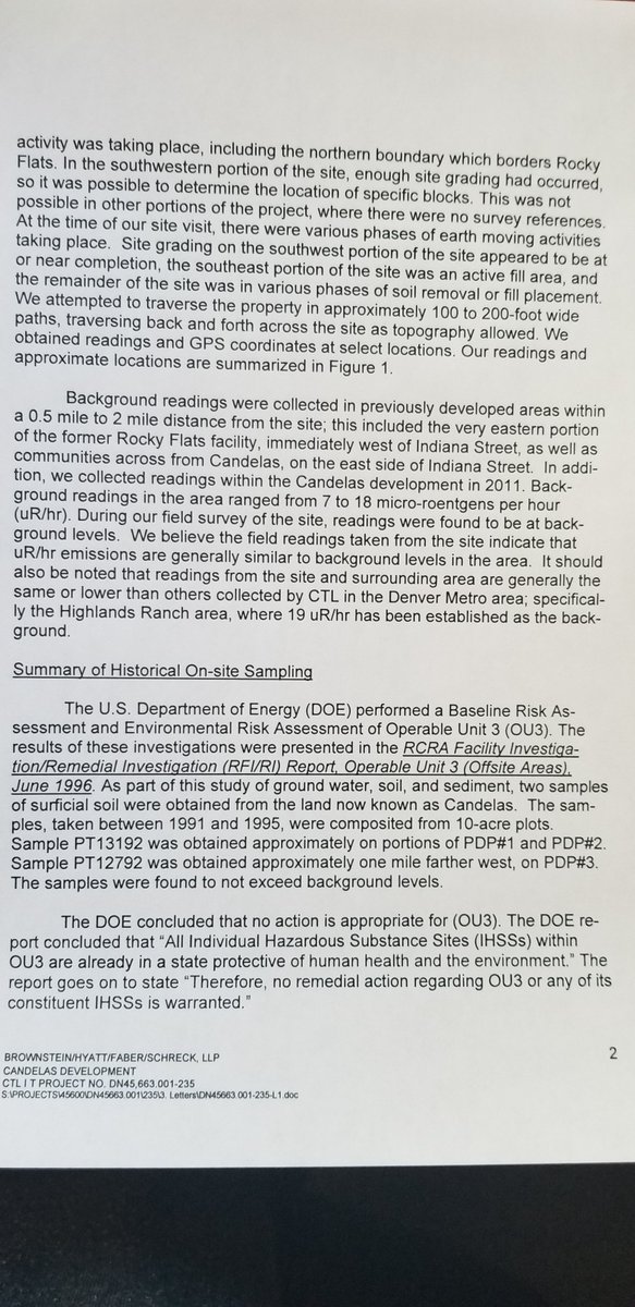 WriteRockyFlats's tweet photo. @Radioactive599 @RockyFlatskid @MKaltofen To NOT find #plutonium in the nearby neighborhoods & declare the area safe, CTL Thompson used the equivalent of a #FootballBat that cannot detect #RockyFlats plutonium, and did not find any.
Tetra Tech in California was allegedly similarly instructed how to NOT FIND plutonium. https://t.co/XvFwS73yb5