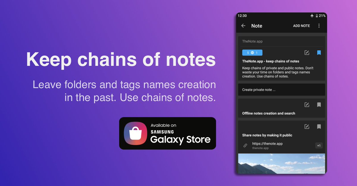 TheNote_app's tweet photo. We launched https://t.co/nblZXO6cXC on Samsung Galaxy Store for @SamsungMobile 🚀 
https://t.co/7pYxvNUWAH https://t.co/mAijqdN2jM