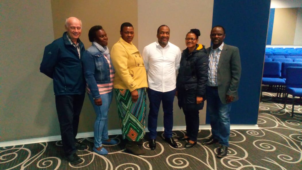Our provincial coordinator Ntate Pitso and the Management team from the Light of Hope NGO in East London during their Capacity Assessment session.

BZ hard at work strengthening skills in NPO management.