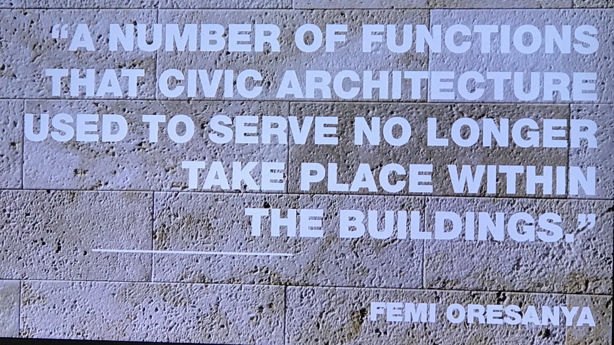 KennethTharp's tweet image. A really stimulating and insightful journey this morning, through the history of civic architecture from Roman times to present day, from @FemiOresanya of @HOKLondon. 
#CivicArchitecture #CivicBuildings #GrandArchitecture #ThoughtLeadership #ThinkingOutLoud #HOKThinkingOutLoud