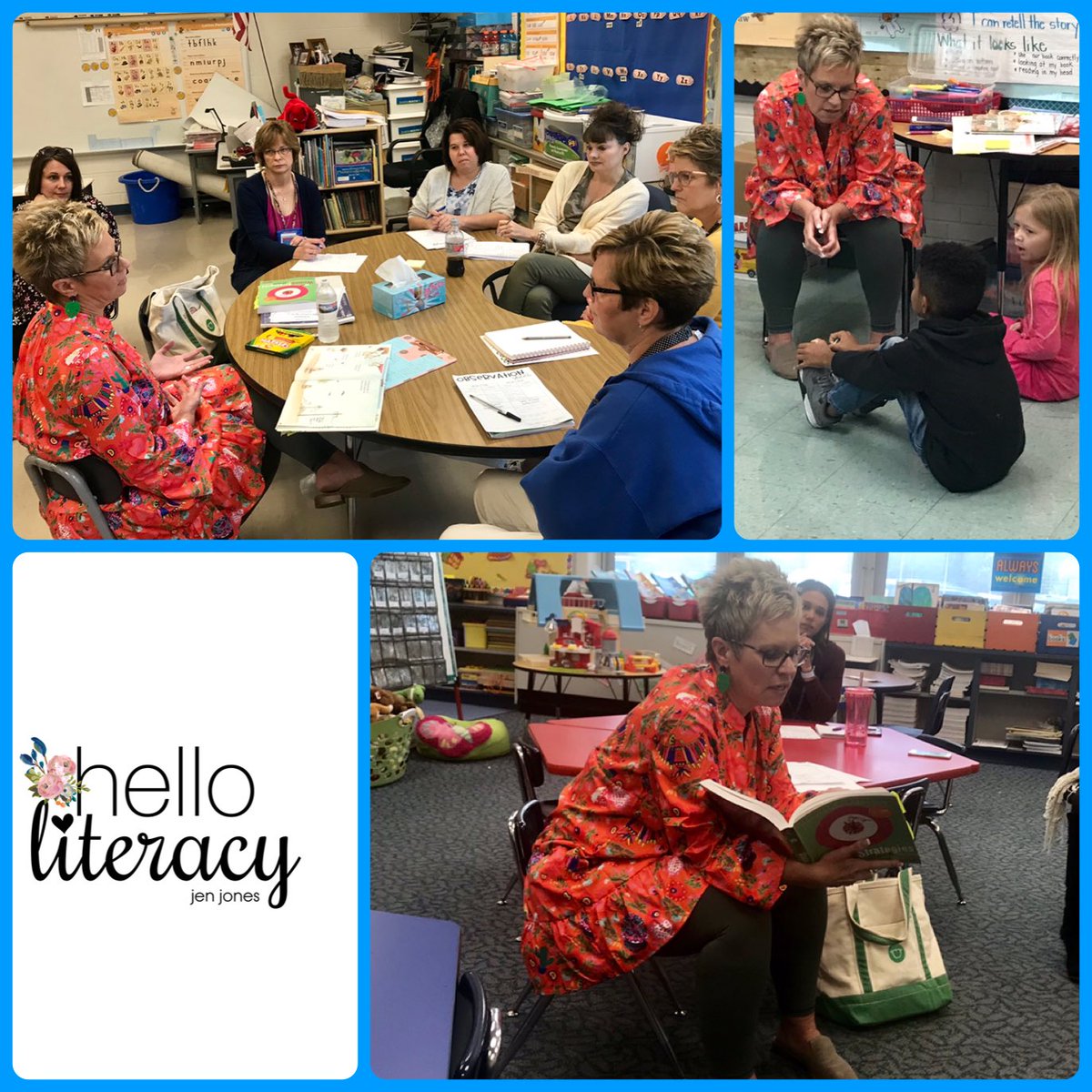PaulKishEdu's tweet photo. Awesome day of Literacy Coaching with Jen Jones!  @hellojenjones  Thanks Jen!  Vincent teachers working to inspire young readers and writers!! #ClearviewClippers #MyOhioClassroom #OhioEd #literacy #teamwork https://t.co/WgKrltBdns