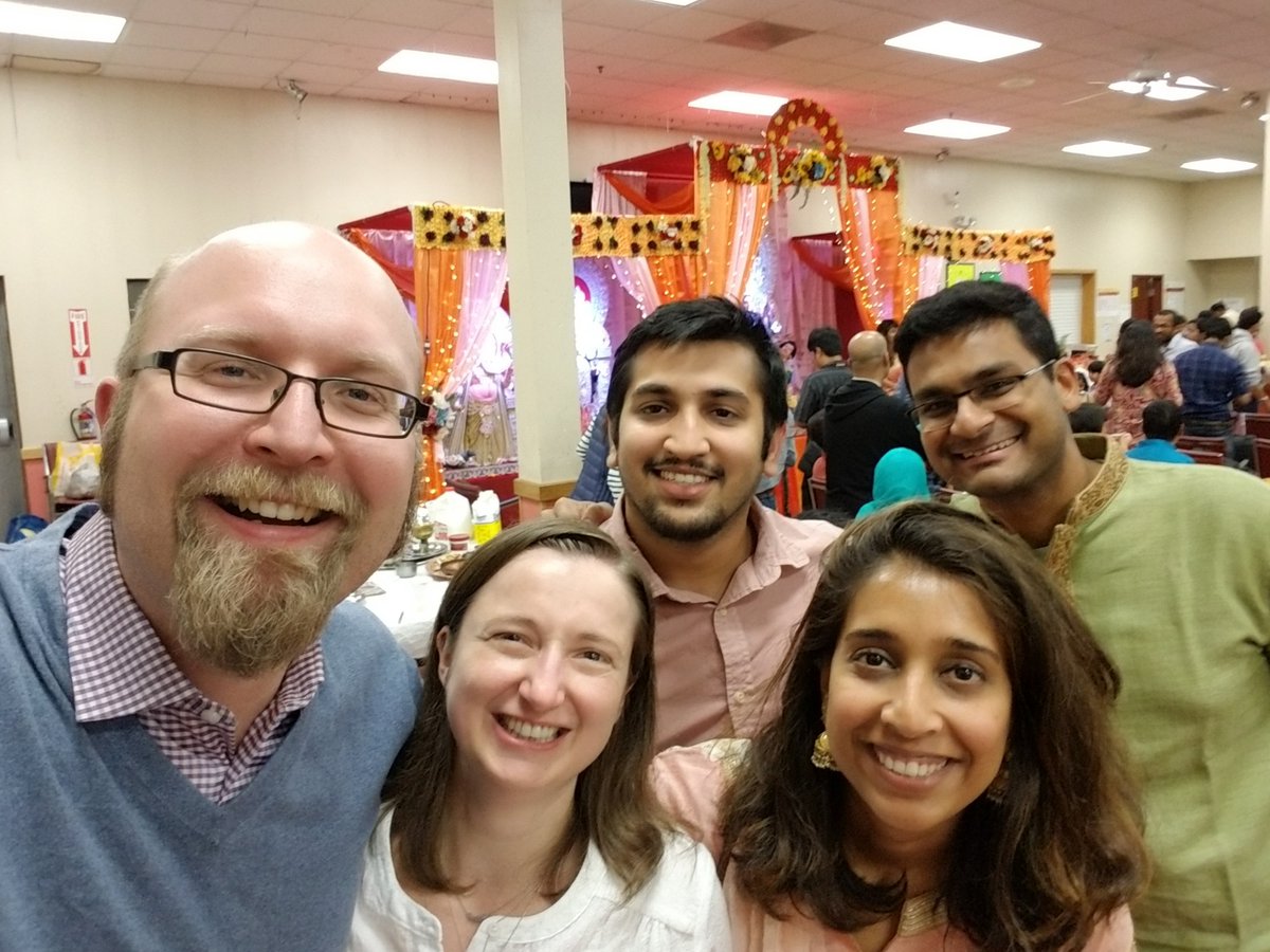 johachmann's tweet photo. Last Friday's Durga Puja celebration with @sonpal_aditya and Yudhajit. https://t.co/FruXfgC6YK