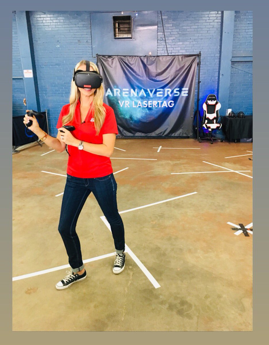 TrishaHendricks's tweet image. This was a first for me! The guys at #Arenaverse showed me the ropes when it comes to VR #Lasertag &amp;amp; it was a blast! I can see how gamers get hooked! 

#12news #arizona #AZStateFair #ESports #Gaming #OculusQuest #VRGaming #VirtualReality @12News  @azstatefair