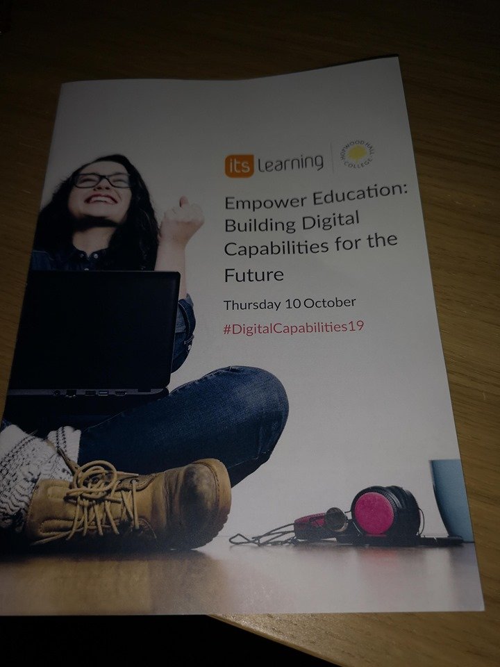 PMA_UK_'s tweet photo. ‘Empower Education III: building digital capabilities for the future’
Busy week for the PMA this week! Today, our head of #elearning, Sarah Doyle, attended the @itslearningUK conference at Hopwood Hall College.
More details here: https://t.co/VPz3jfYWLm
#DigitalCapabilities19 https://t.co/i7jOaKE21e