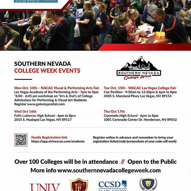 Next week is Southern Nevada College Week! #srhs #collegeweek