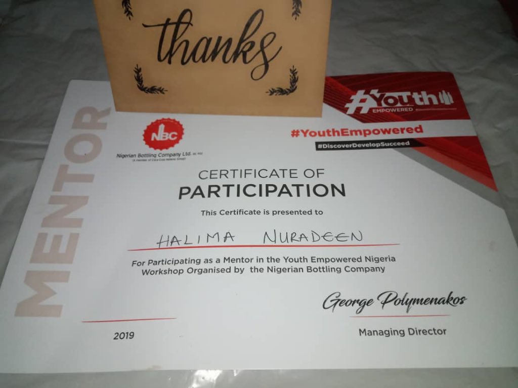 pfmuslima's tweet photo. Today we concluded the 3 days Mentorship Programme organized by NBC #youthempowered #DiscoverDevelopSucceed, where I served as a mentor to this amazing team, I was previlaged to meet some really great minds & amazing people @youthempoweredNG https://t.co/ez3x5U8bcE