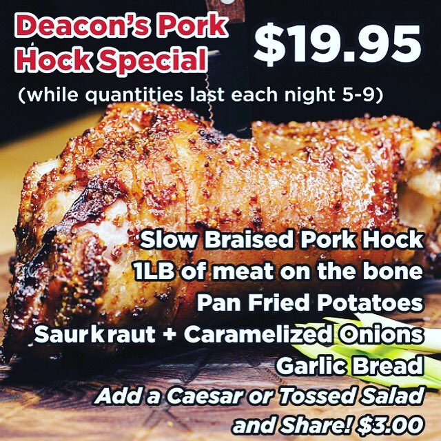 Available at either the 27 Street Grille or the green pub, this amazing special offers 1 pound of meat. A dinner you can share.  #VernonBC