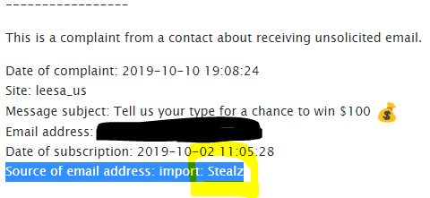 EdRevugh's tweet image. FYI Triangle, @leesasleep seems to have purchased your info if you subscribed to the now defunct getstealz.com