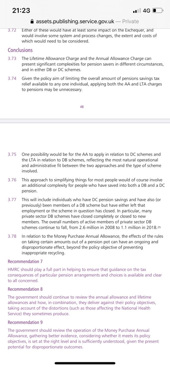goldstone_tony's tweet image. Important: I met with @hmtreasury Office for Tax Simplification & I am delighted they have now reported
I suggested they should consider scrapping AA in DB and LTA in DC and I am  delighted this made it to their report 
assets.publishing.service.gov.uk/government/upl…
Let’s hope government listens
RT!