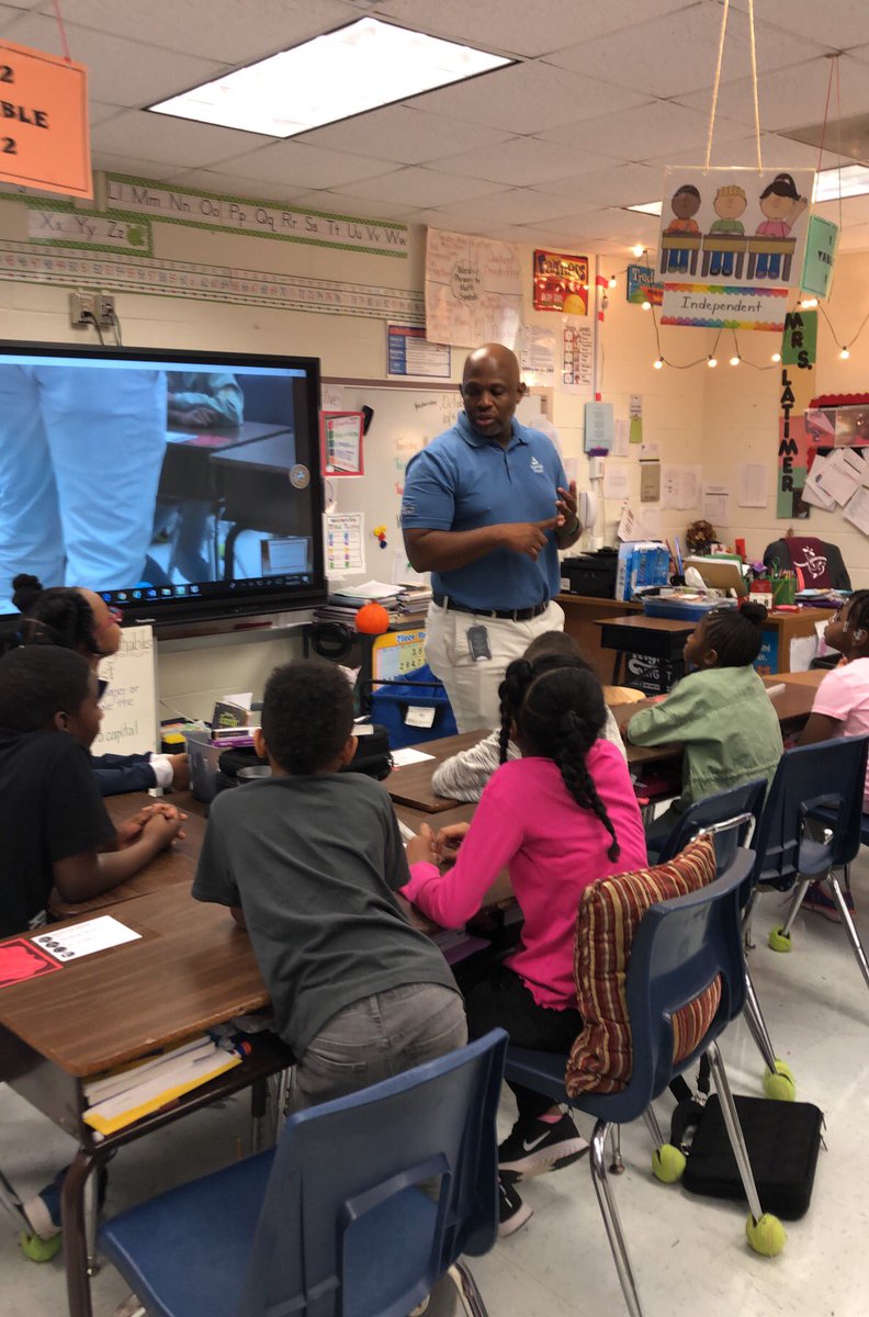 KLATteaches2's tweet photo. @FayetteNorth @GeorgiaPower @LisaNMoore19 Big thanks to Mr. Sheffield for sharing some fun facts and hands on activities about heat and energy with our 3rd grade students. They really enjoyed your visit with us! https://t.co/xQ3OvtvU4n