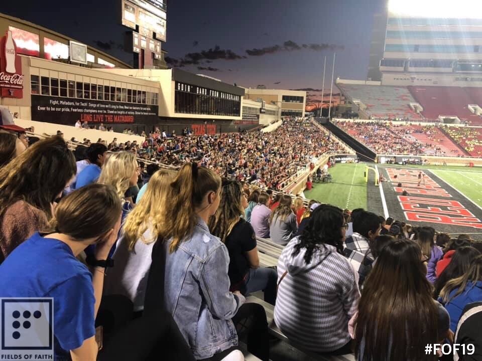 TTU_FCA's tweet image. #FOF19 in Lubbock was 🔥. 

9,000 students, 1 Jesus. 

Thousands heard the gospel and responded by faith to commit their lives to #followJesus.
*1,533 documented faith decisions...and counting. (Text "FCA1144" to 46322)

God is mighty to save! Zephaniah 3:17