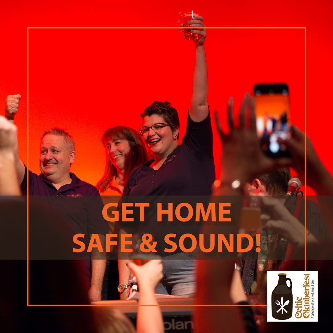 #2019CelticOktoberfest GET HOME SAFE &amp; SOUND!
Be sure to have a DD to drive you home, but if you need a lift there will be Taxis available in front of the Civic Centre operating on a first come first serve basis.
🚖 Dave's Taxi - 902 631-1510 
🚖 Harper's Taxi - 902 625-1434