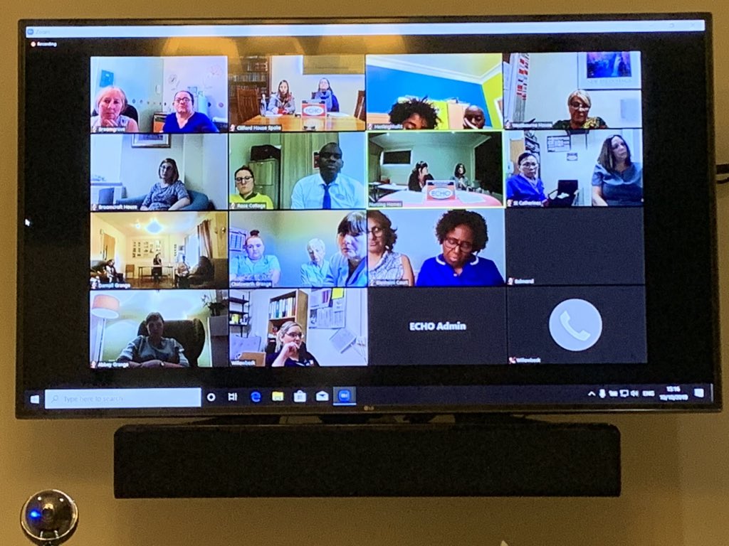 WesterdaleEmma's tweet photo. Wow - I asked the Sheffield nursing homes unfamiliar with @ProjectECHO to give it a try - and turn up they did! An incredible session, sharing advice and support between peers. I'm a proud mother hen of my network tonight! #allteachersalllearners #nursinghomescanbeamazing https://t.co/CB9r1k3Ps2