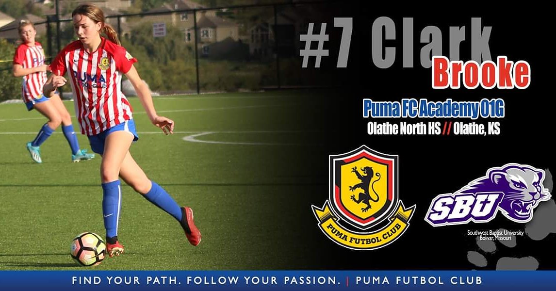 kansascitysurf's tweet photo. Congratulations Puma FC Academy 01G player Brooke Clark on her commitment to @sbubearcats! We look forward to seeing you continue your soccer career as a Bearcat. ๐พโฝ #PumaPROUD #PumaFC #TrustTheProcess #BearCatROAR https://t.co/fW1Yk9ZhA3