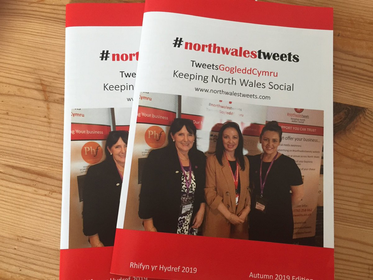 NWalesSocial's tweet photo. #nwaleshour 
Big thanks again to @TADMARK1 for ensuring our #northwalestweets brochures and leaflets got to us in time for this week’s tweetup #TopPrint https://t.co/HES79nRMNa