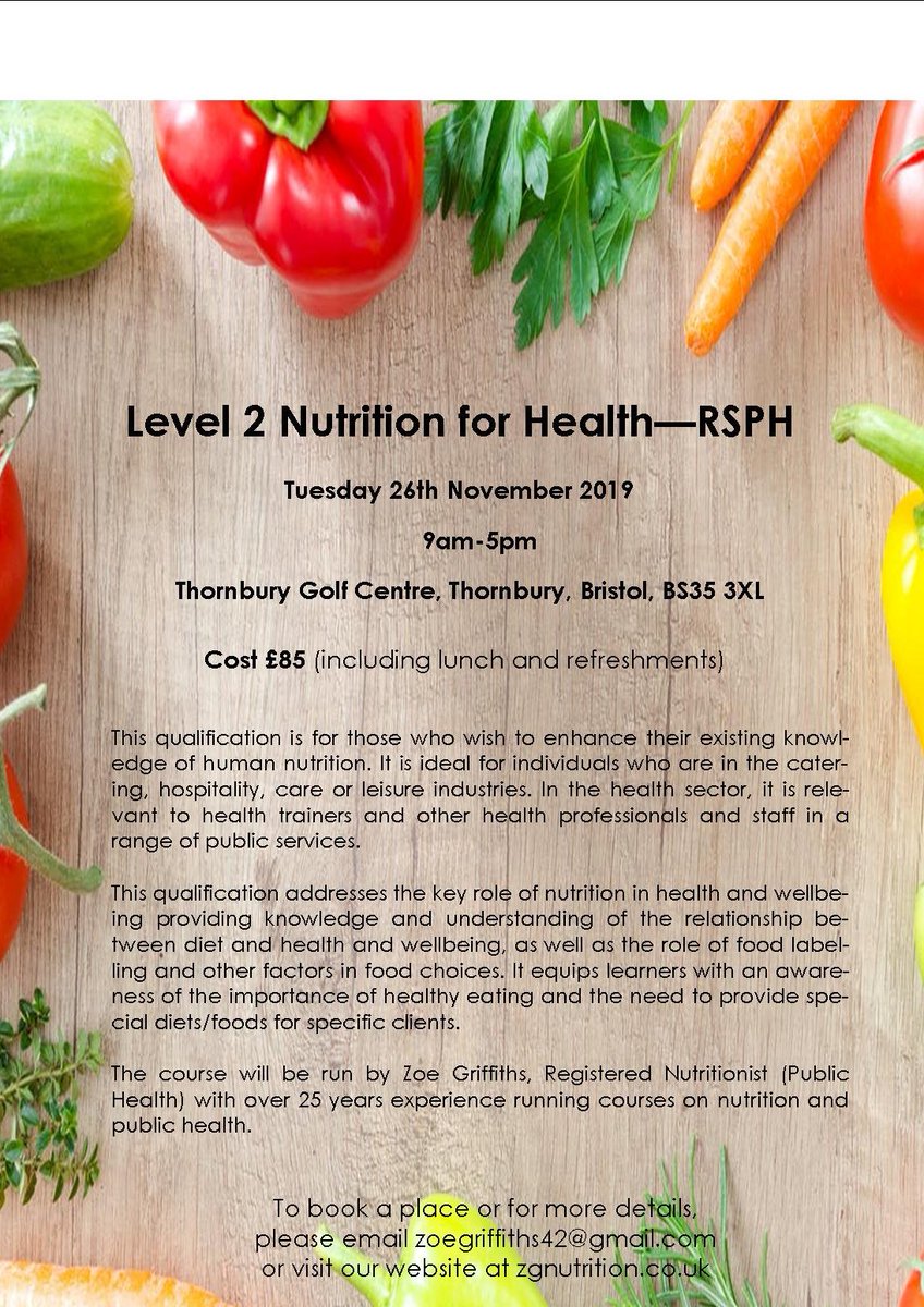 Do you work in early years or childcare? Would you like to enhance your nutritional knowledge and get a recognised qualification in nutrition? I am now running RSPH Level 2 Nutrition for Health courses in Bristol. #nutritioncourses #nutritiontraining #earlyyears