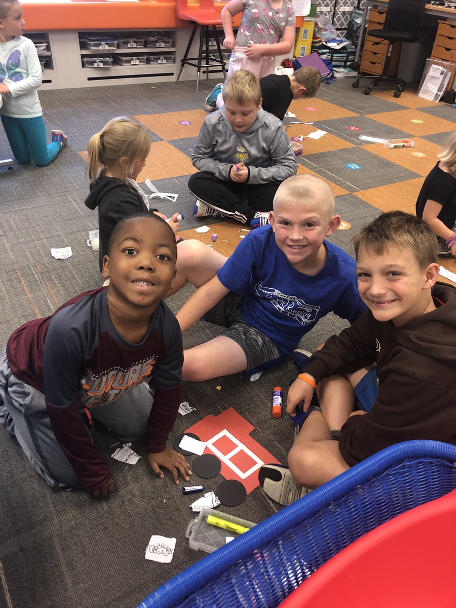 Kinder Buddies working hard on Fire Safety Week projects! <a href="/MsTentisKinders/">Ms. Tentis' Kinders</a>