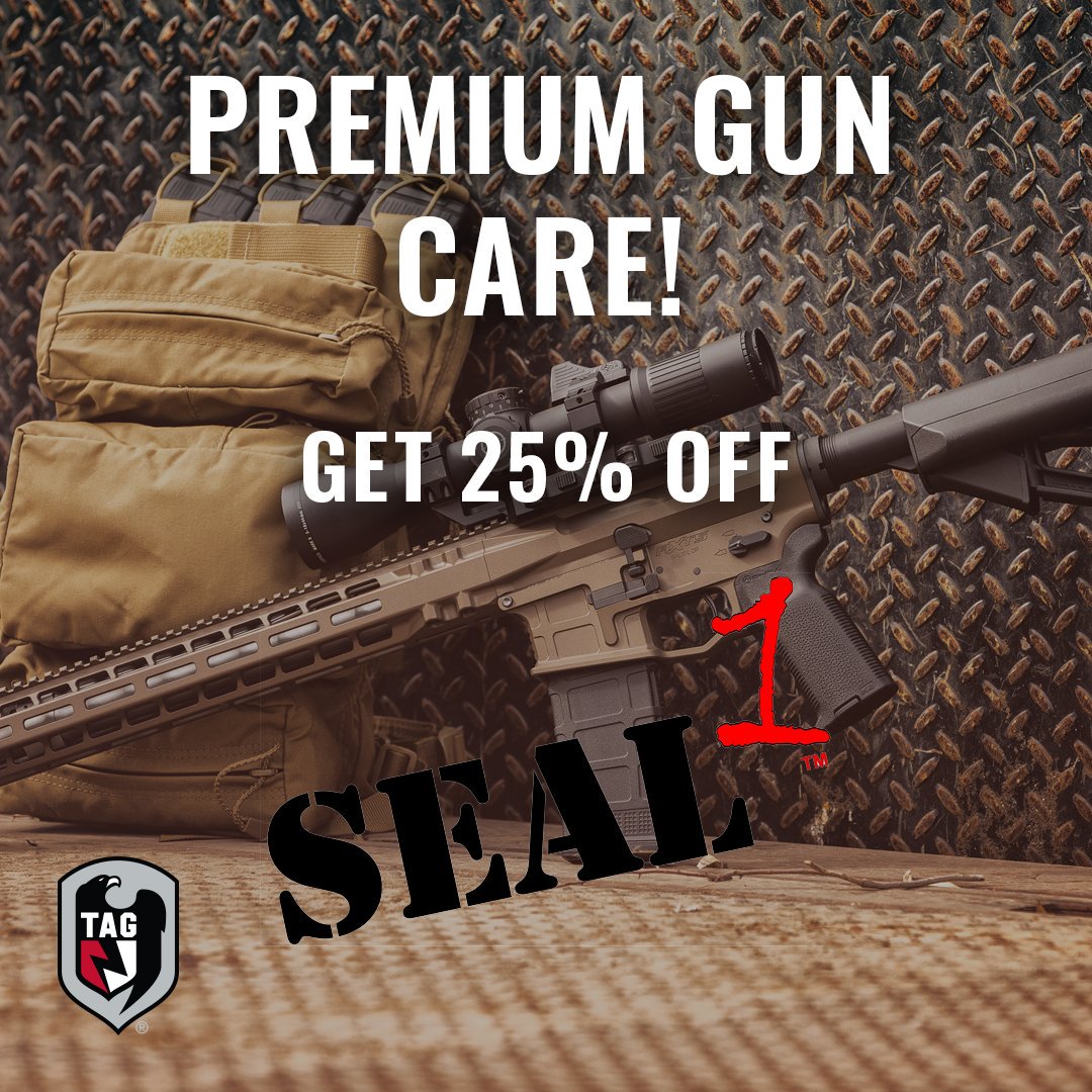 tag_usa's tweet photo. Protect what matters most! Save 25% off SEAL 1 until the 16th! Use code SEAL25 at checkout!

https://t.co/tx4F13GKJi

#seal1 #guncare #gun #gear #tactical #tacticalgear #tacticalassaultgear https://t.co/QCbA5QF68L
