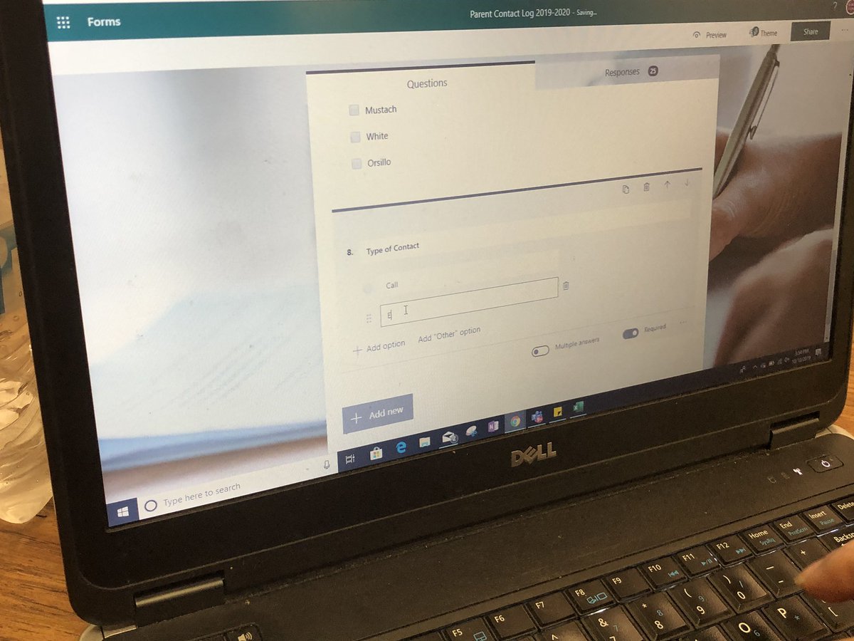 SachelleD's tweet image. @JenHardy38 is streamlining her 6th grade team’s parent contact log by using a #microsoftform #onslowdlt