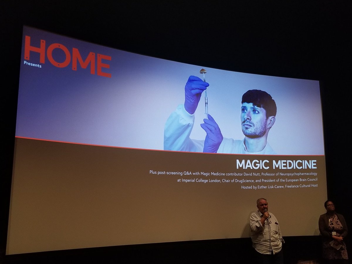 MosneagIoana's tweet image. Interesting avenues were presented in the film #magicmedicine and the follow-up discussion @HOME_mcr.  Synthetic psilocybin was trialled against treatment-resistant depression by @ProfDavidNutt 's team with some notable results #WorldMentalHeathDay