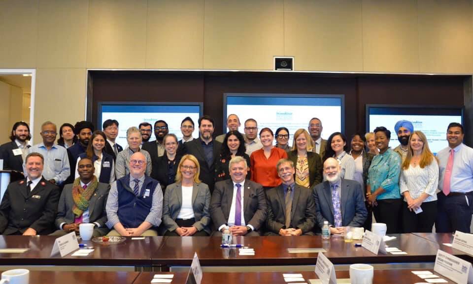 NYDISnet's tweet photo. This morning NYDIS hosted a “Welcome Breakfast &amp; Briefing on NYDIS and the NYC Faith Sector” for @nycemergencymgt’s new Commissioner, Deanne Criswell. Over 40 senior leaders from NYDIS, the NYC #FSCPP &amp; the #VOADmovement attended - alongside government partners. https://t.co/eNUx0qlxUW