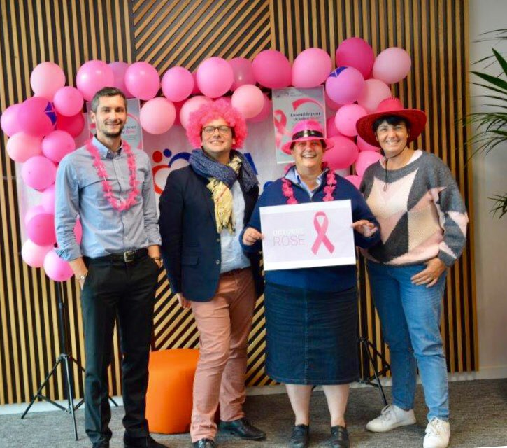 marcosyvon's tweet photo. C’était très rose à #isneauville aujourd’hui pour l’institut Curie! Merci à tous les participants sur le site et en télétravail pour cette mobilisation importante et sympathique #OctobreRose2019 #AXAOctobreRose @beraudiere @JLeRoux_AXA @mathieu_godart @LGodenne @institut_curie https://t.co/VsanP9iY6V