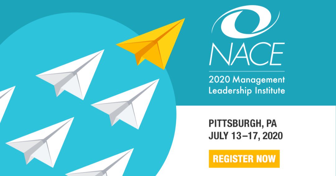 NACEOrg's tweet photo. Register today for the 2020 Management Leadership Institute (#NACEMLI). During this five-day intensive program, learn the different aspects of career center leadership and management. https://t.co/cquMIEeHdN https://t.co/hd8Zmk39BK