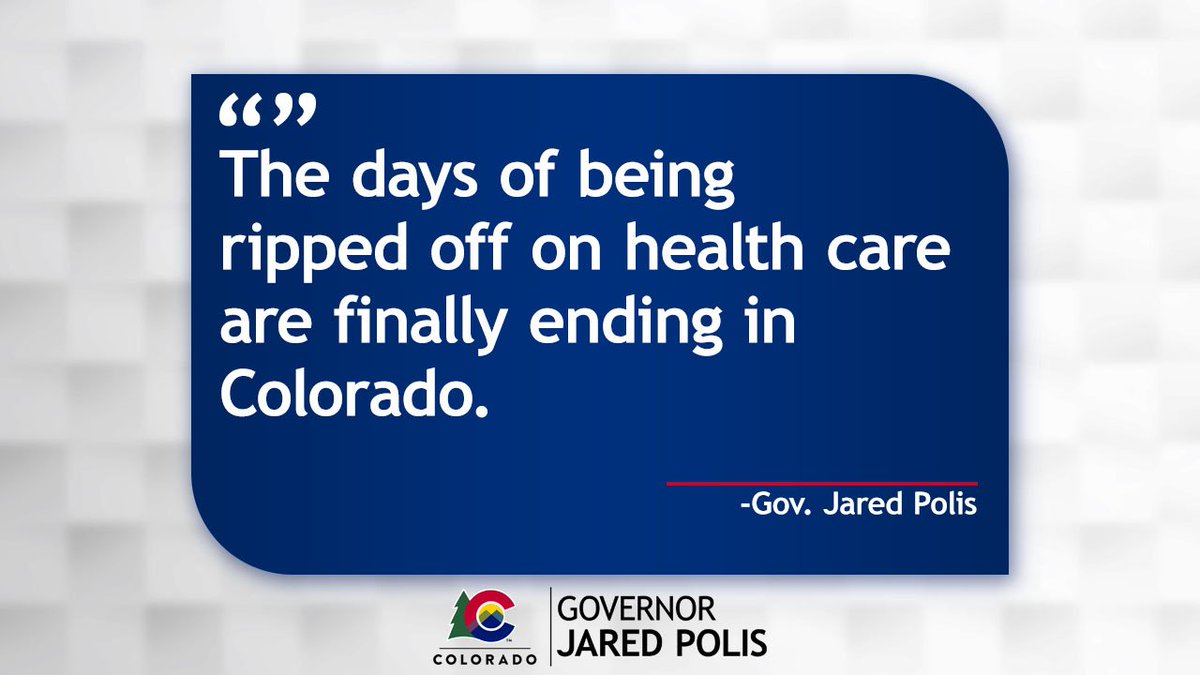 For 2020, Coloradans shopping for an individual health insurance plan will see an unprecedented reduction in premiums -- an average statewide decrease of 20.2 percent (-20.2%).

MORE: colorado.gov/governor/news/…