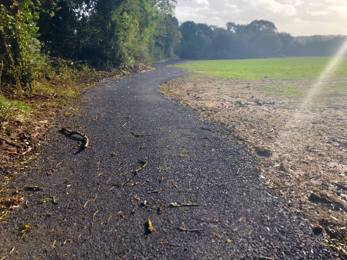 <a href="/poloconghaile/">@poloconghaile</a> The new trail from the royal canal greenway into centerparcs, ballymahon has just started and when finished will link up Croke park to centerparcs all by greenway and is a beautiful cycle