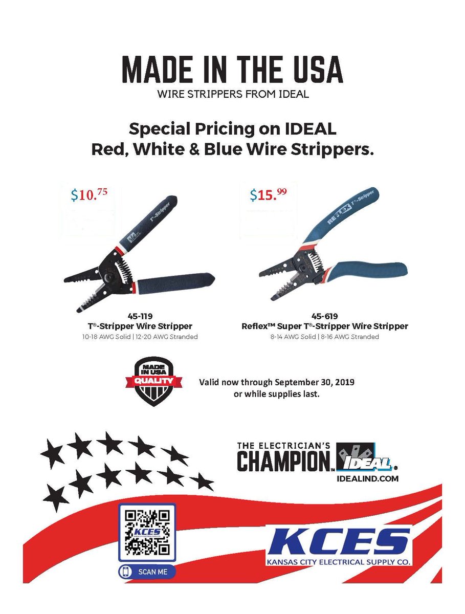 KCESUPPLY's tweet photo. ATTENTION !! Due to the success, KCES is EXTENDING THIS SPECIAL PROMO til the end of the month!! Don't wait! Come get it now!
 #WireStrip #HalloweenSpecial #Promotion #Kansascity #Kansas https://t.co/09OMnm5U4a