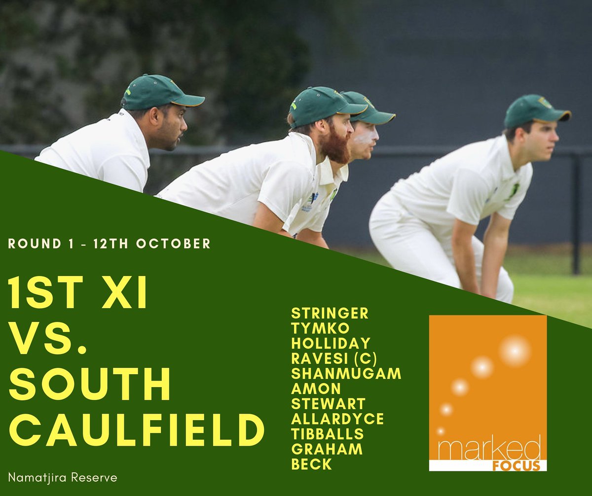 *** 1st XI Team Selection ***

Parkdale United CC
Vs.
South Caulfield CC

at

Namatjira Reserve, Clayton