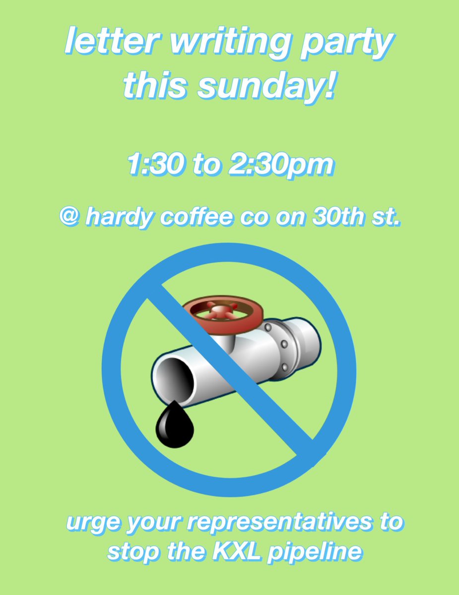 omahasfs's tweet photo. sfs is holding a letter writing party this sunday to urge our representives to stop the KXL pipeline. come and show your leaders you care!! https://t.co/cS3kqbV0S8