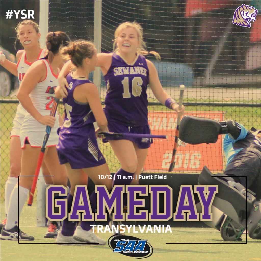 .<a href="/SewaneeFH/">Sewanee Field Hockey</a> is FINALLY back at home today against Transylvania!

📍: Puett Field
⏰: 11 a.m.
🆚: Transylvania
📺 / 📶: sewaneetigers.com/composite

#YSR | #d3fh