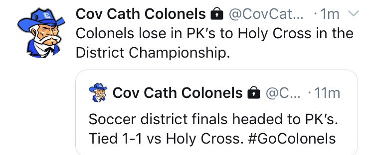 Big soccer upset in the 35th. <a href="/hchscovindians/">Holy Cross HS Cov Indians</a>
