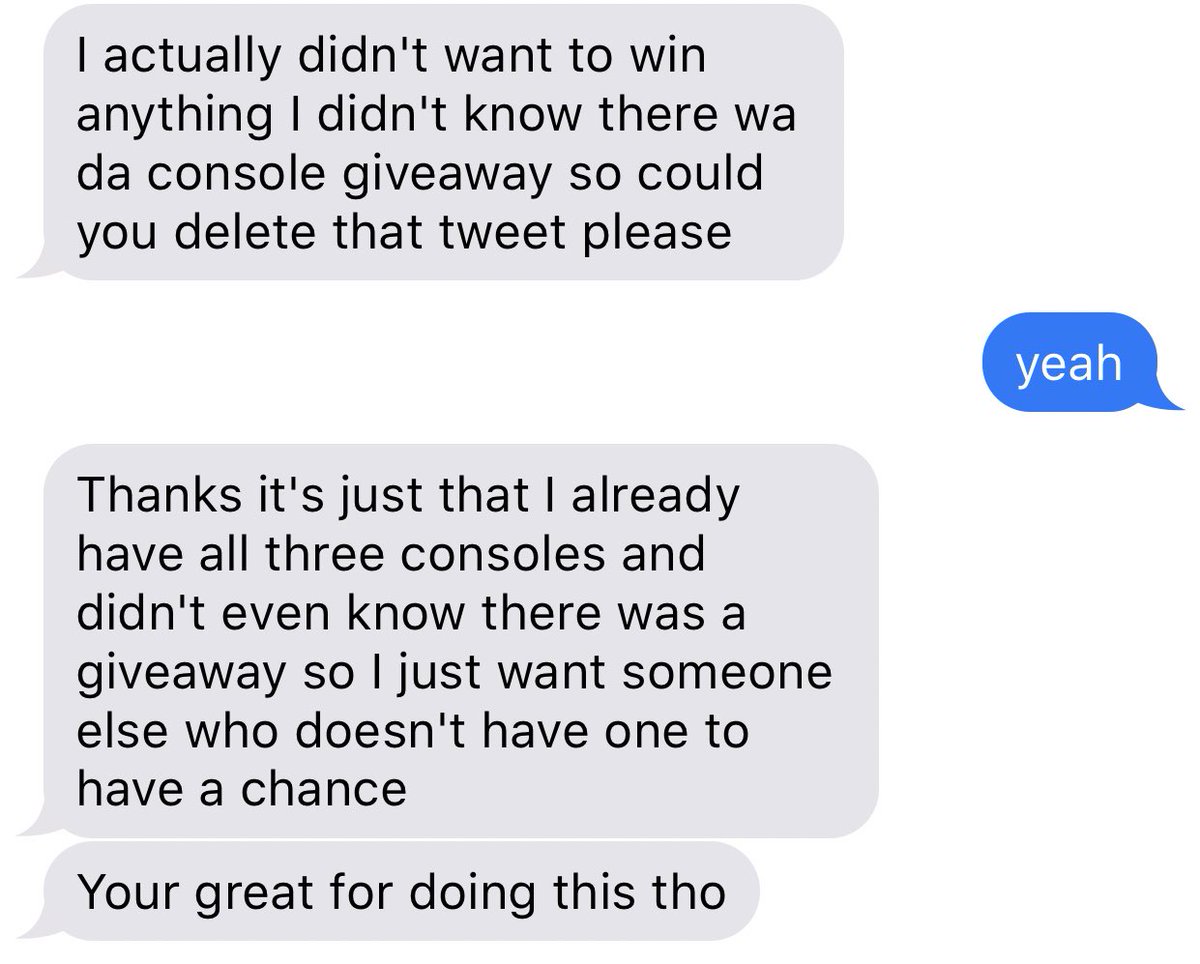 The winner of the console giveaway (Great Kid) said he wants me to pick someone else.   So (RT) & text me saying (Gnome) @ 716-209-3635 & I’ll pick the winner in 1 hour!