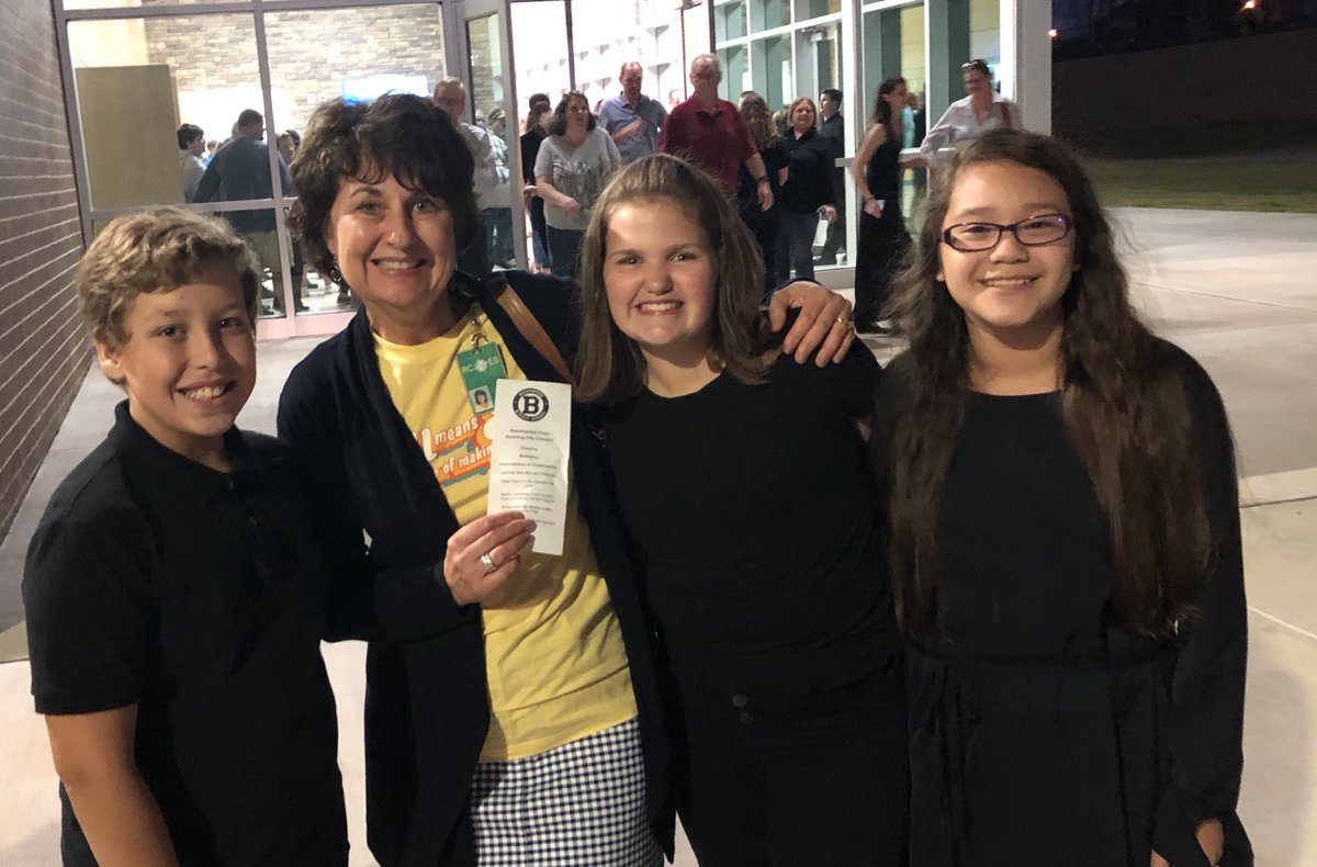 Great day to be a music teacher! Bagpipes at 7am and BMS 1st Chorus Concert at 7pm! So cool to see our Rangers loving music! #10yearsStrong#oneRCE#Lex1Arts