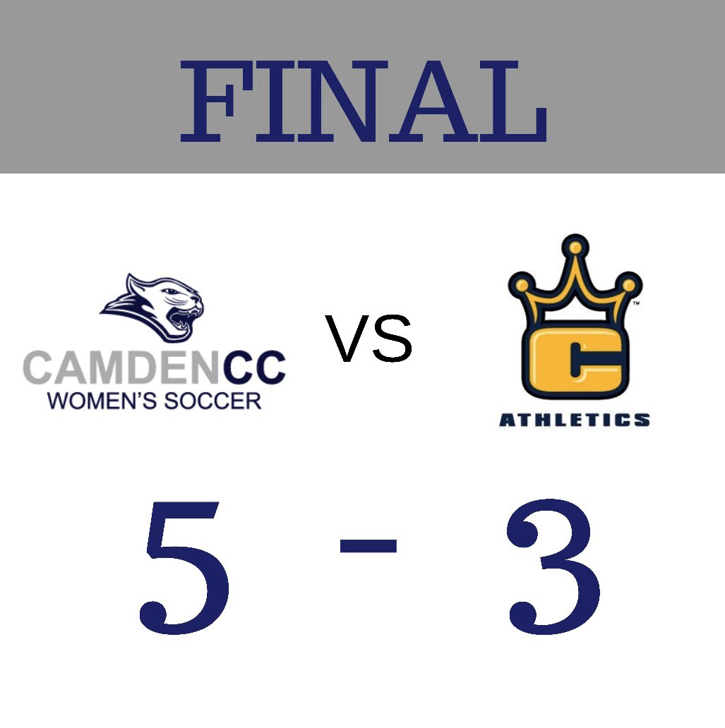 CamdenCCWSOC's tweet image. FINAL‼️‼️ Lady Cougars get back into the Win Column. GOALS by Kayla Walton (2), Aliyah Matthews (2) and Vita Maisak. #camdencc #njcaasoccer #region19 #gsac