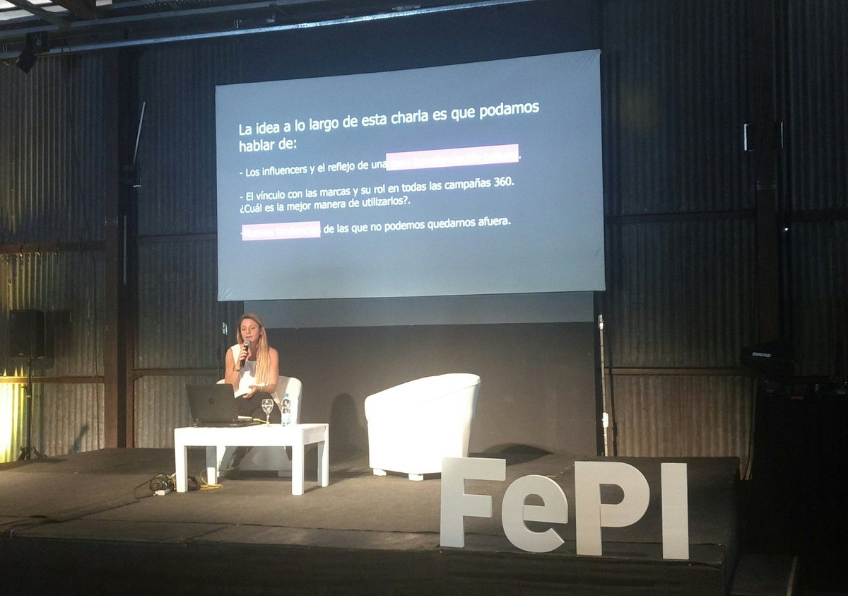 fepiok's tweet photo. Conferencia 6 ➡ Cecilia Defelipe "Estrategia y tendencias en influencer marketing" #FePI2019 https://t.co/ASiaqHr3JK